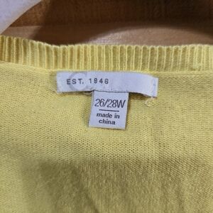 Yellow short cardigan